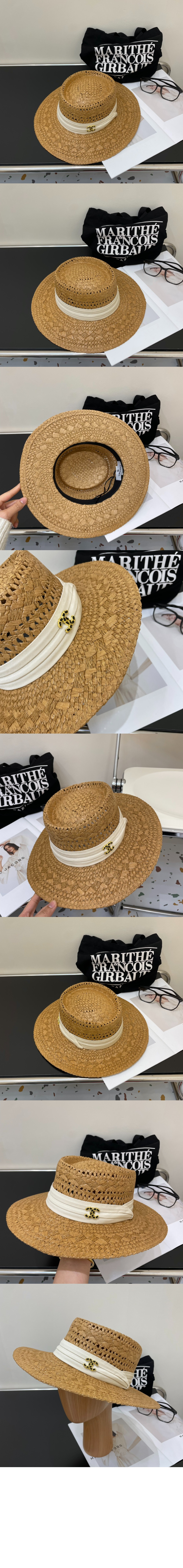 샤넬 밀짚모자 선캡 AA6244