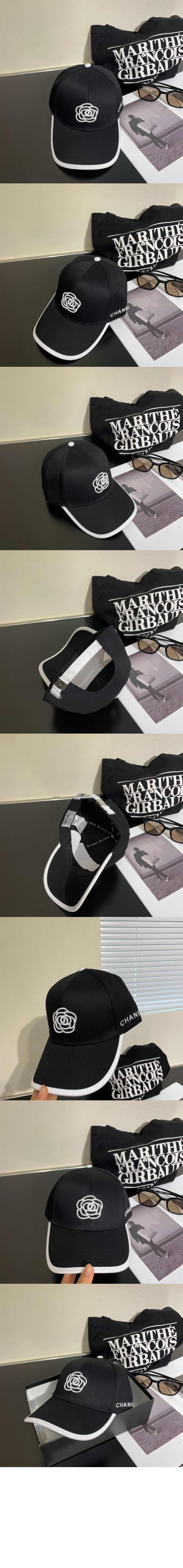 샤넬 자수 베이스볼 캡 AA9822