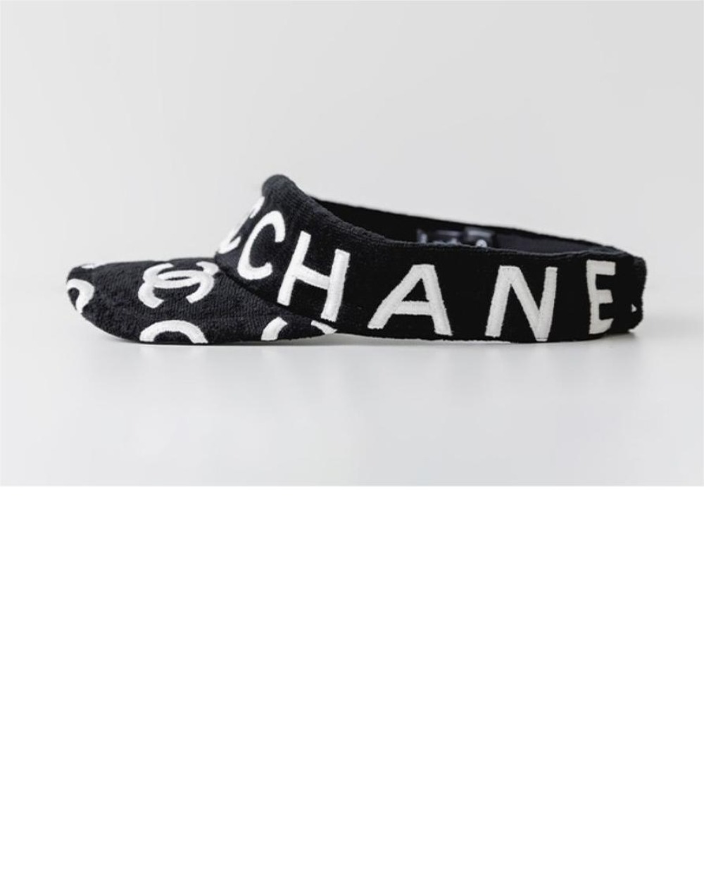 샤넬 로고 테리 선캡 AA9009