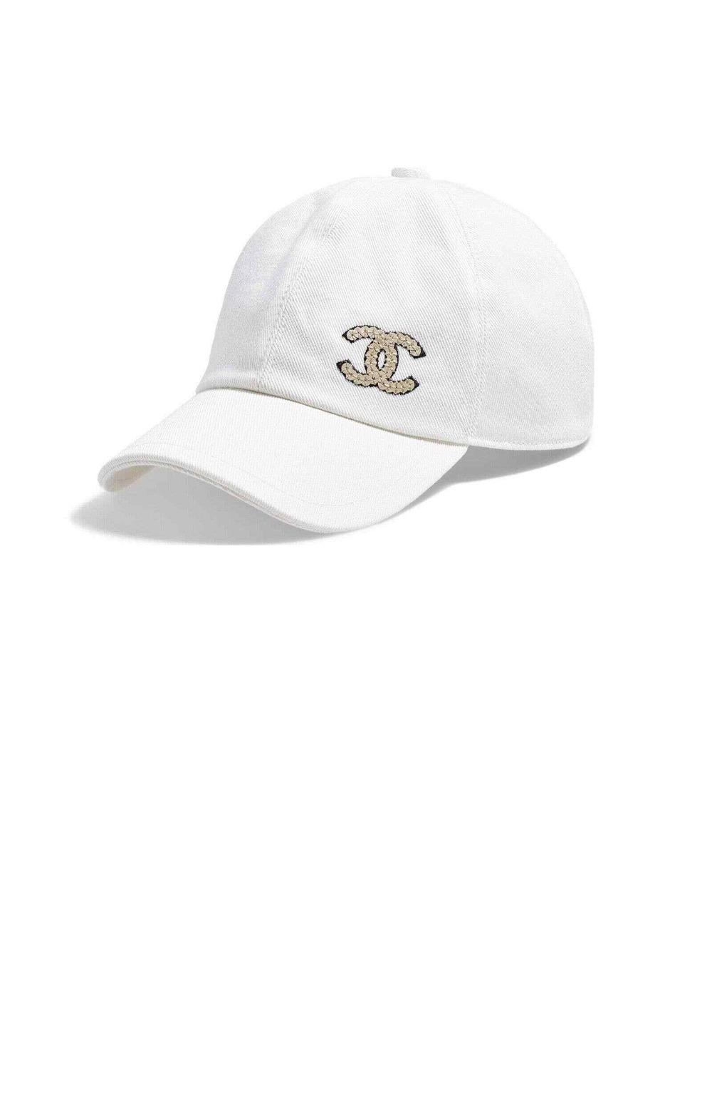 샤넬 로고 베이스볼 캡 AA8087