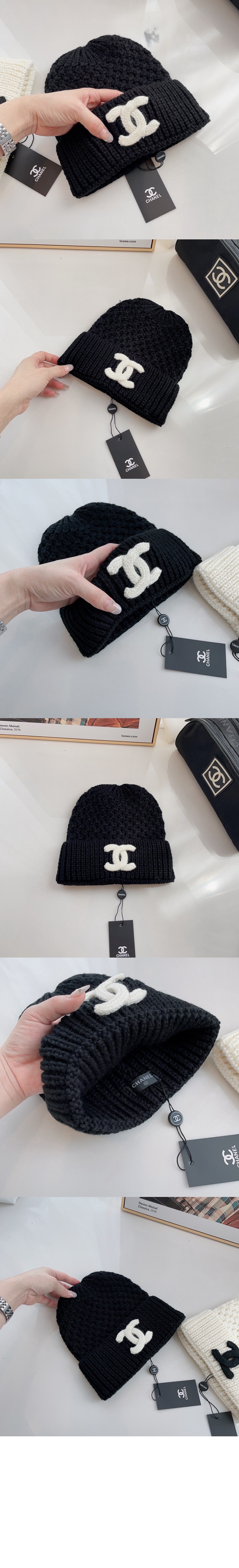 샤넬 로고 비니 AA3541