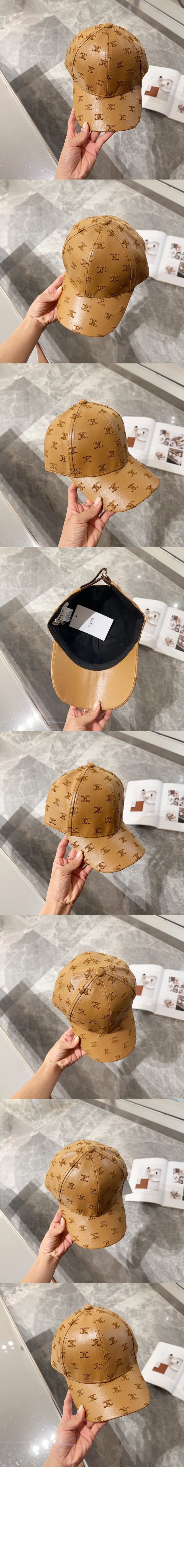 셀린느 가죽 베이스볼 캡 2A53B7