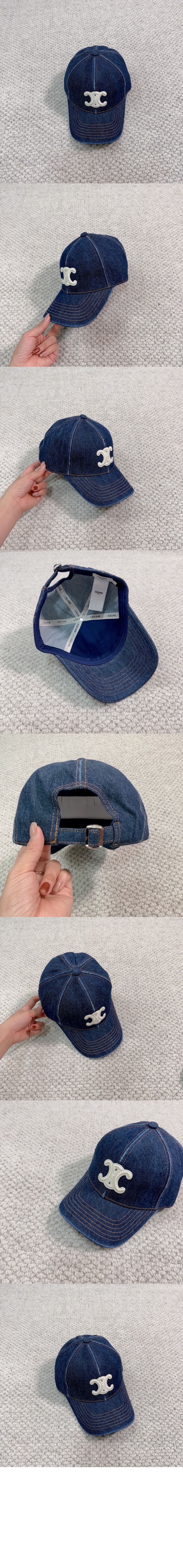 셀린느 데님 베이스볼 캡 2A3377