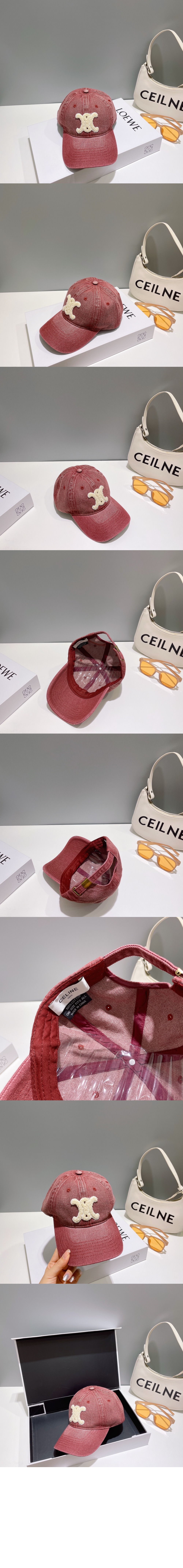 셀린느 데님 베이스볼 캡 2A65U7