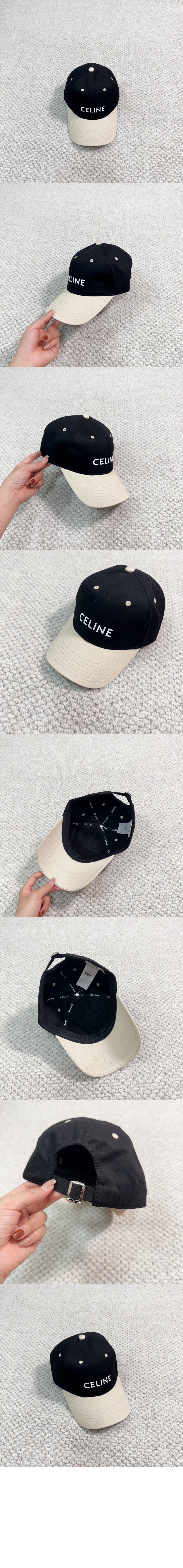 셀린느 로고 베이스볼 캡 2AUT47