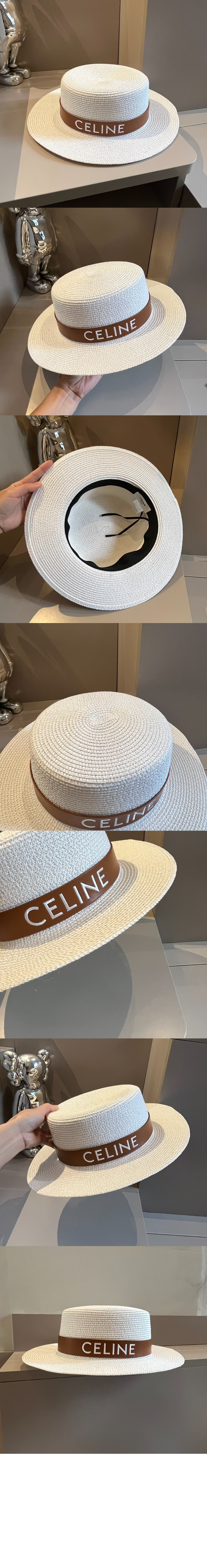 셀린느 밀짚모자 선캡 2A64U4