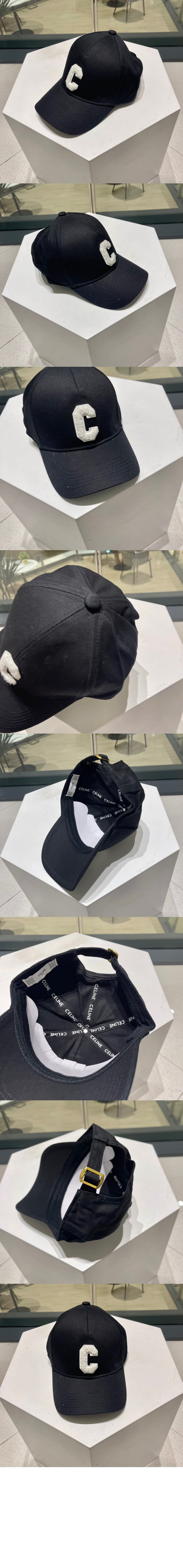 셀린느 코튼 이니셜 베이스볼 캡 2AUY89