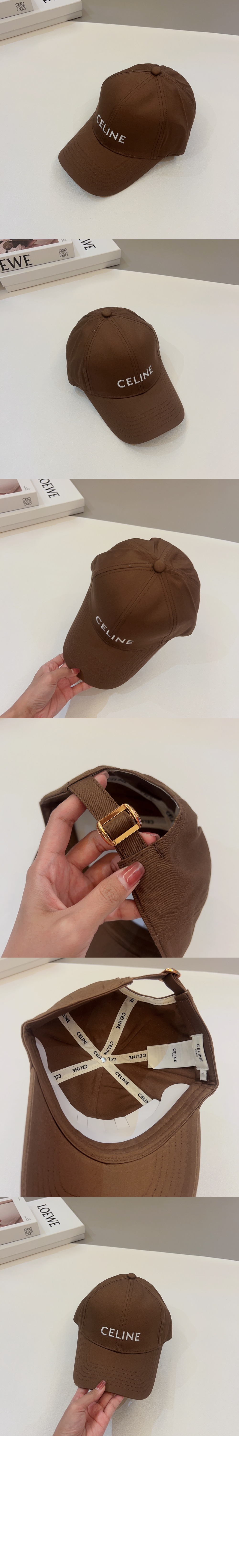 셀린느 드릴 코튼 베이스볼 캡 2AUA12