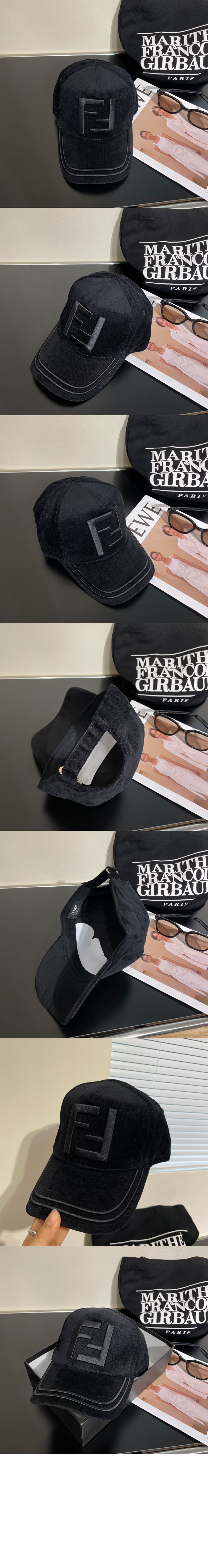 펜디 벨벳 베이스볼 캡 FXQ167