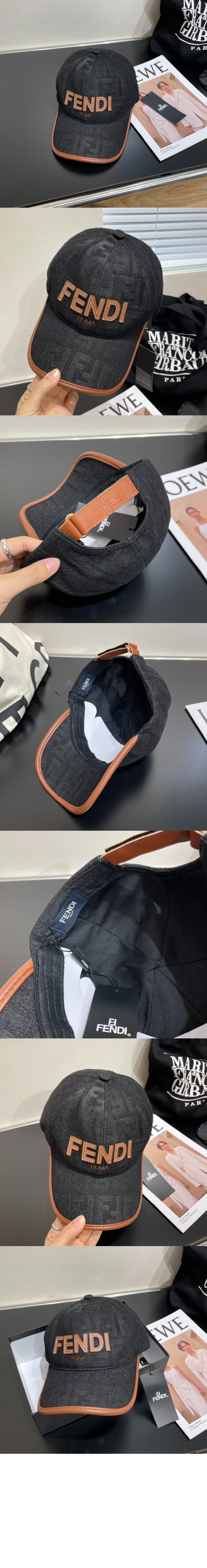 펜디 데님 베이스볼 캡 FXQ743