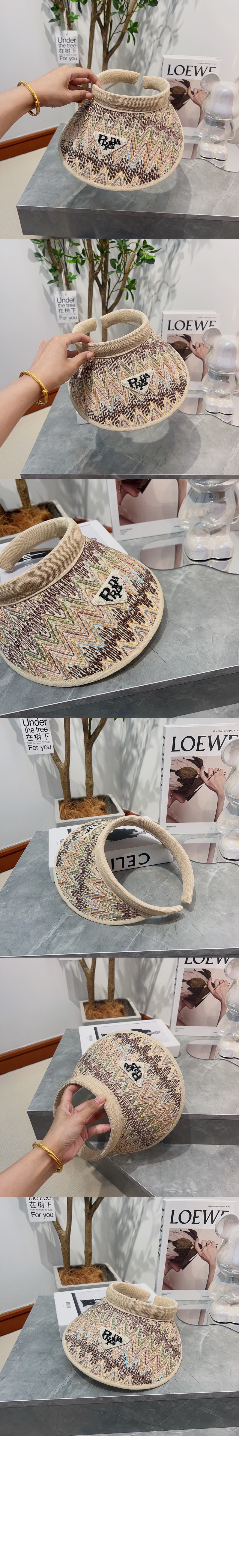 프라다 선캡 2HC681