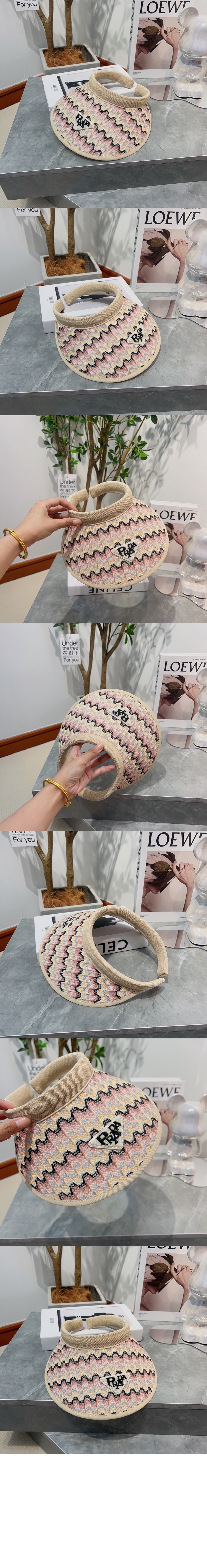 프라다 선캡 2HC681