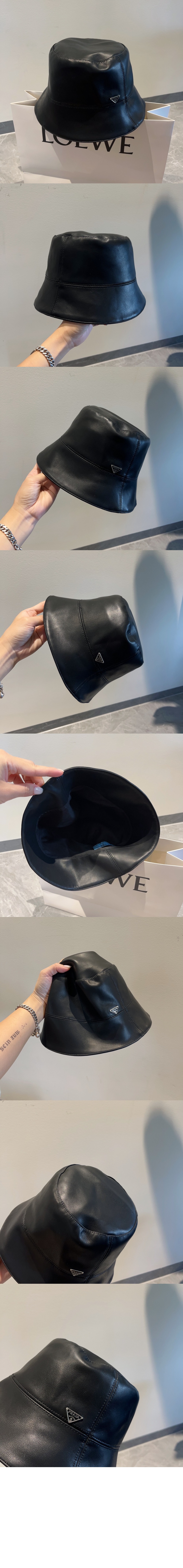 프라다 가죽 버킷햇 2HC482