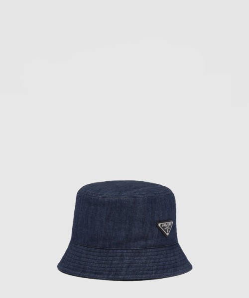프라다 데님 버킷햇 1HC137