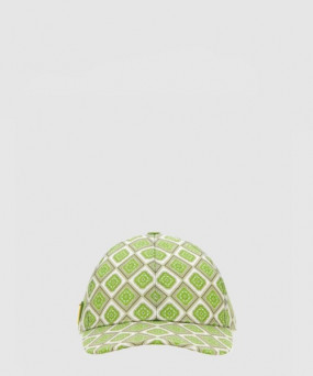 프라다 로고 프린트 베이스볼 캡 1HC274