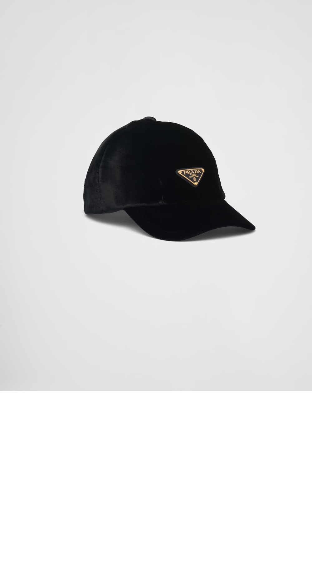 프라다 벨벳 베이스볼 캡 1HC336