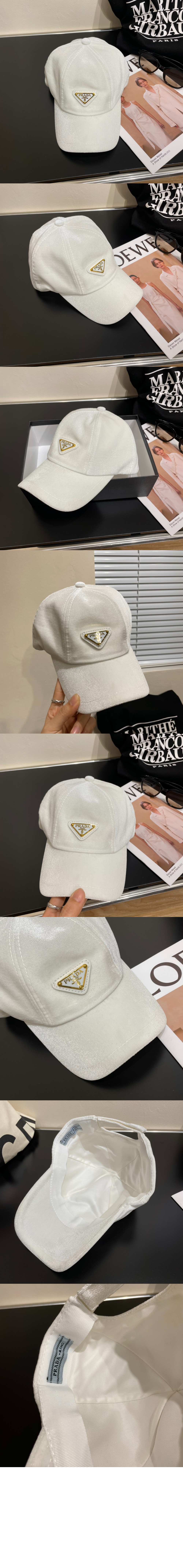 프라다 벨벳 베이스볼 캡 1HC336