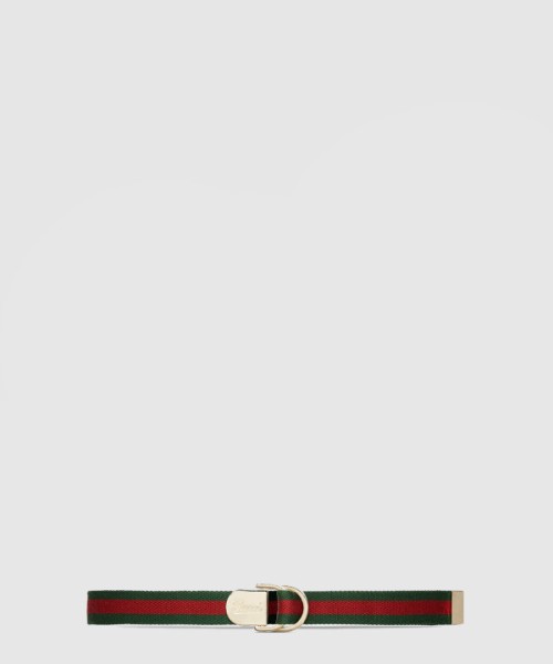 구찌 스트라이프 직조 벨트 790170