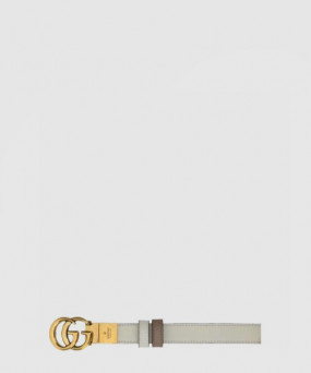 구찌 GG 마몽 리버시블 씬 벨트 659418