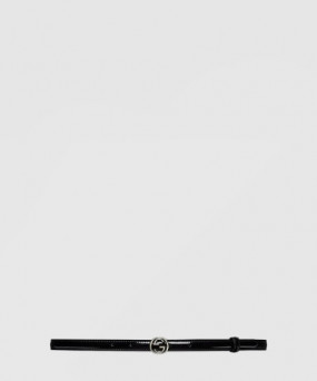 구찌 씬 페이턴트 더블 G 벨트 772119