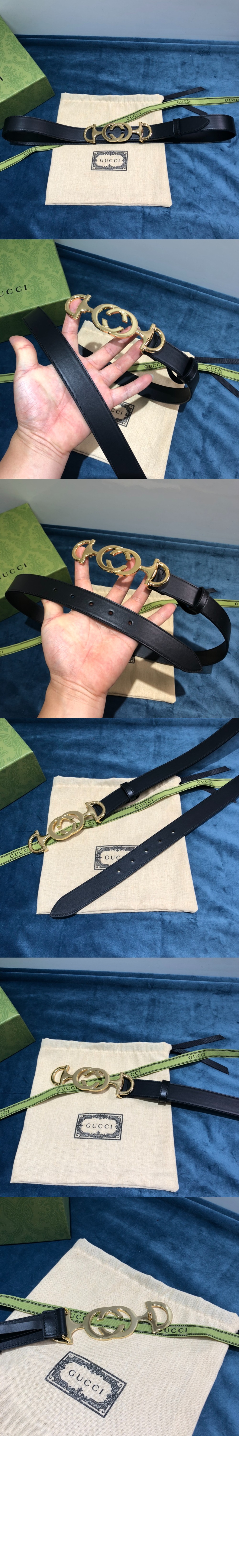 구찌 씬 벨트 550122