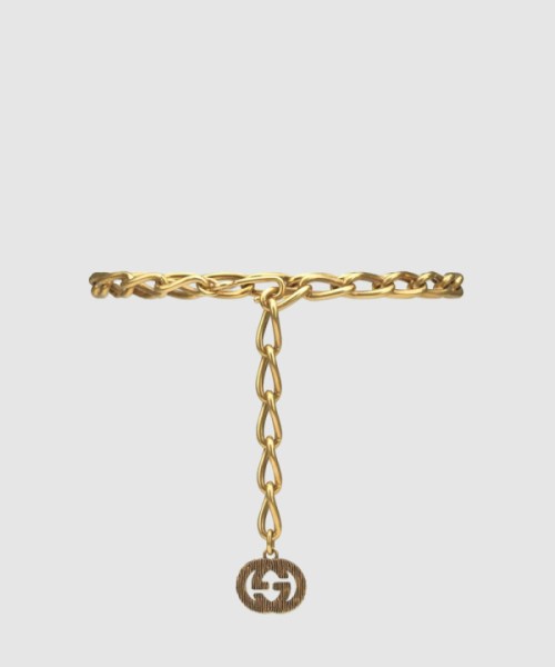 구찌 더블 G 체인 벨트 699955