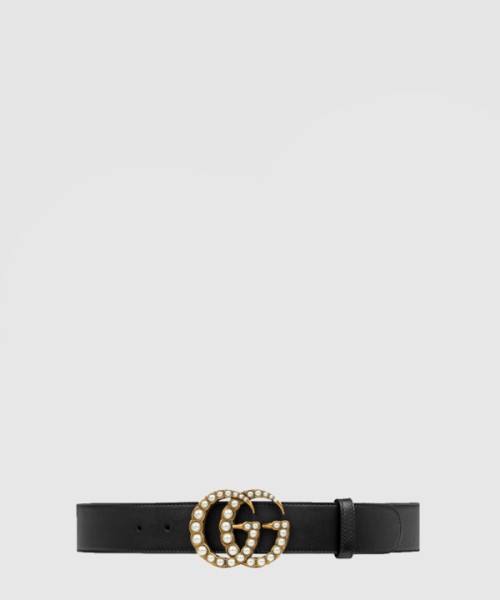 구찌 진주 와이드 벨트 453260