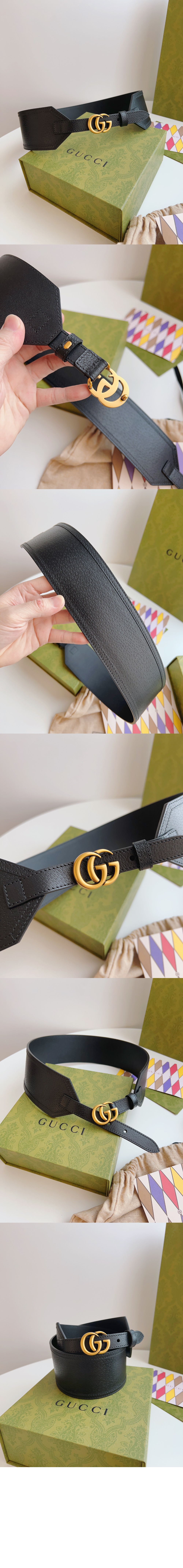 구찌 GG 마몽 와이드 벨트 699752