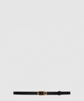 구찌 라운드 인터로킹 G 씬 벨트 760159