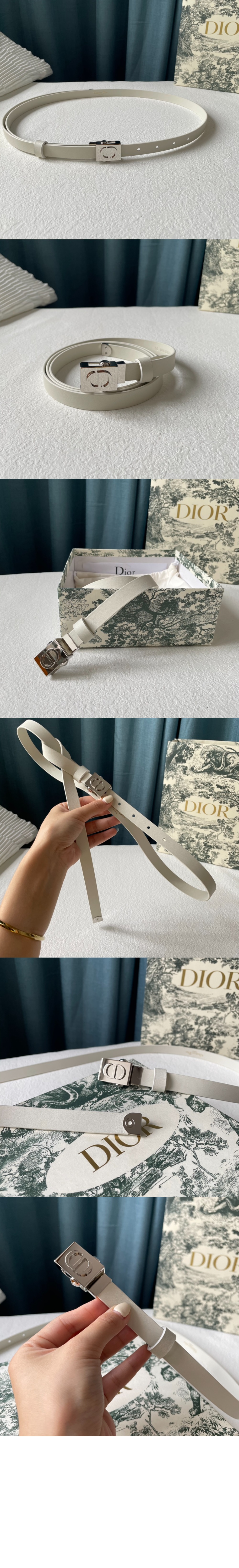 디올 소가죽 벨트 B0204