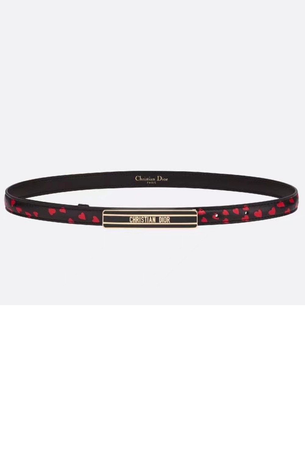 디올 매끄러운 버클 소가죽 벨트 B0109