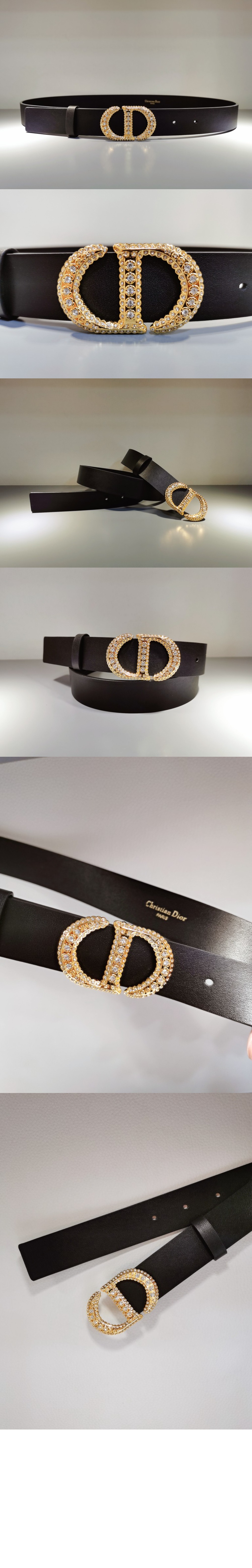 디올 몽테뉴 크리스탈 벨트 B0278