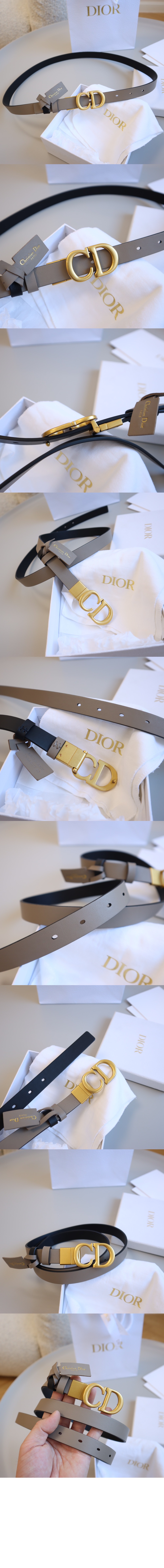 디올 안장 리버서블 벨트 B0335