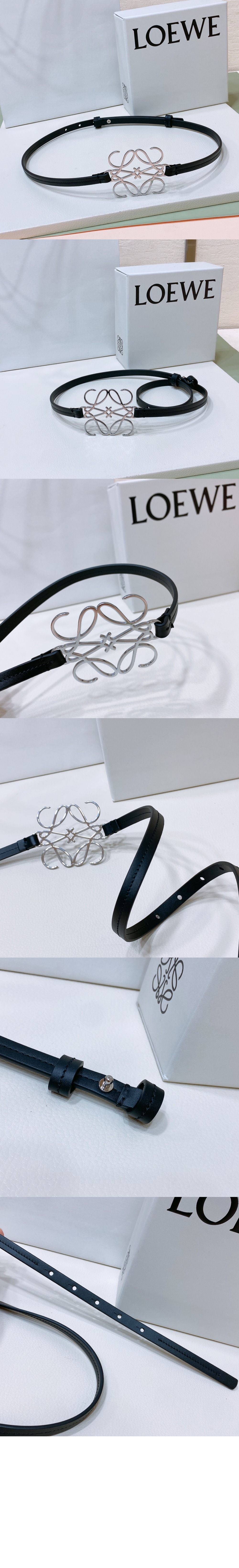 로에베 클래식 송아지 가죽 아나그램 벨트