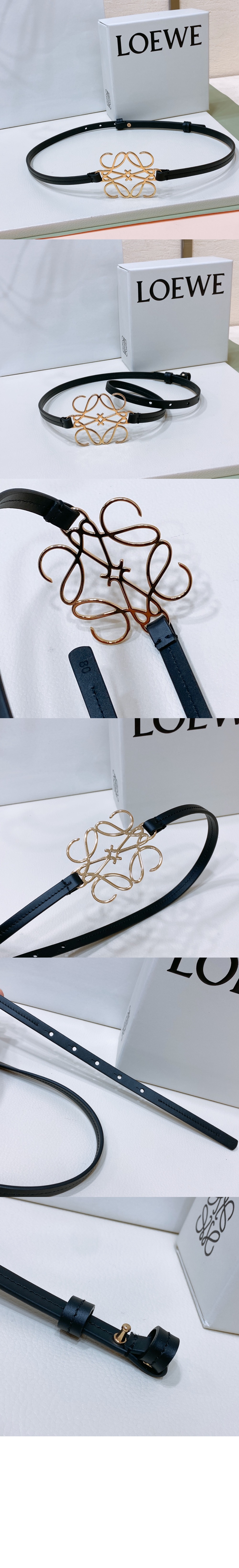 로에베 클래식 송아지 가죽 아나그램 벨트