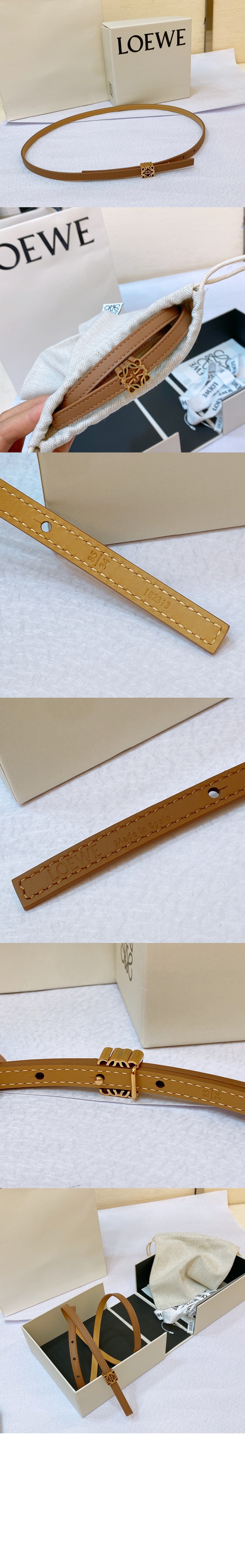 로에베 리버서블 애너그램 큐브 벨트