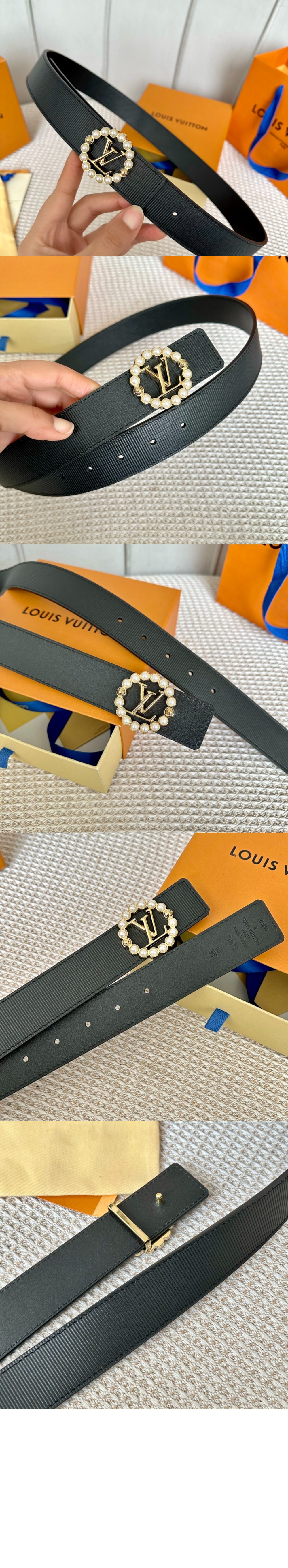 루이비통 LV 비딩 양면 벨트 M8304W