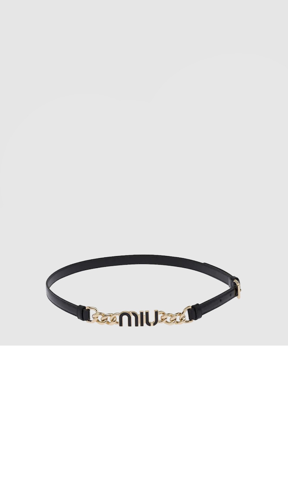 미우미우 로고 체인 벨트 5CC527