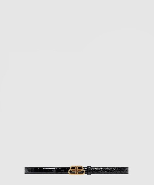 발렌시아가 크로커 엠보 소가죽 벨트 640450