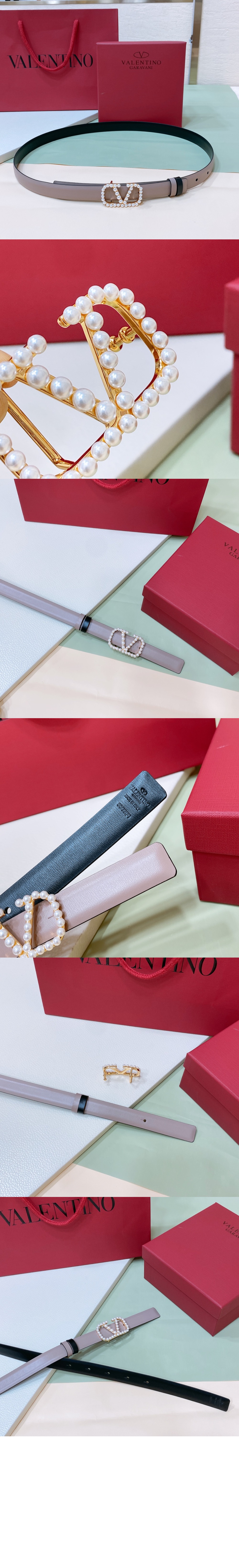 발렌티노 브이로고 리버서블 벨트