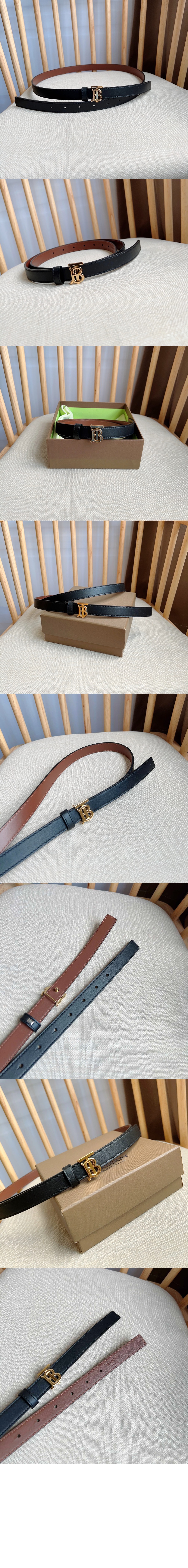 버버리 레더 리버시블 TB 벨트 80718311