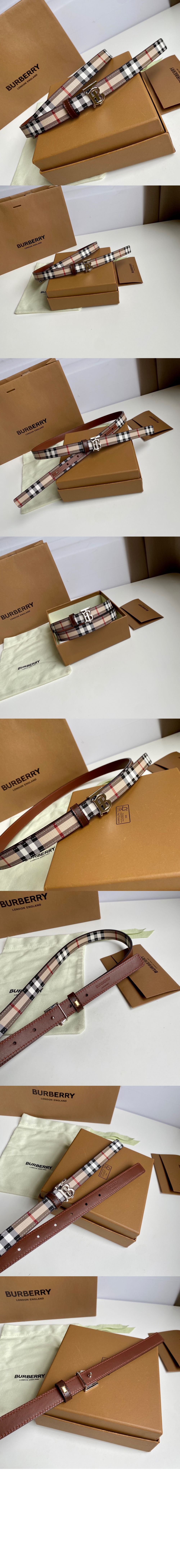 버버리 체크 양면 벨트 80524841