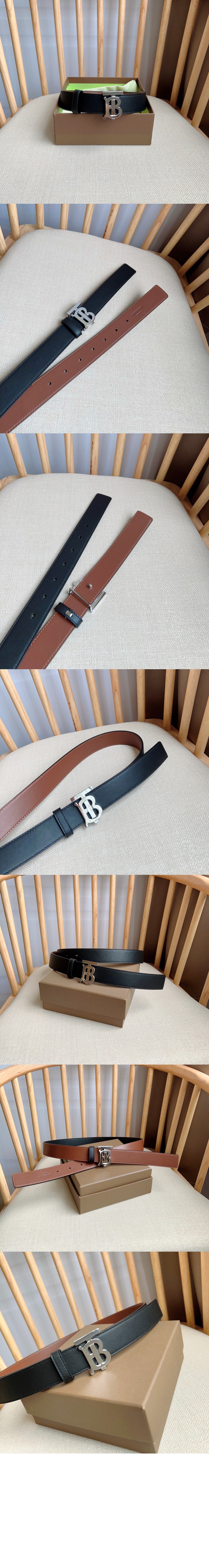 버버리 레더 리버시블 TB 벨트 80525301