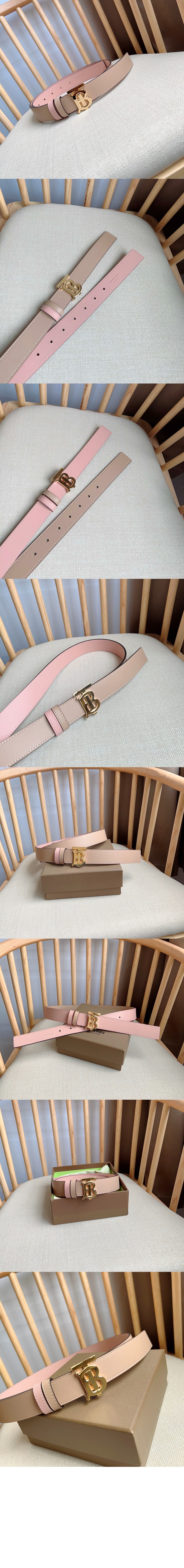 버버리 리버시블 레더 TB 벨트 80660521