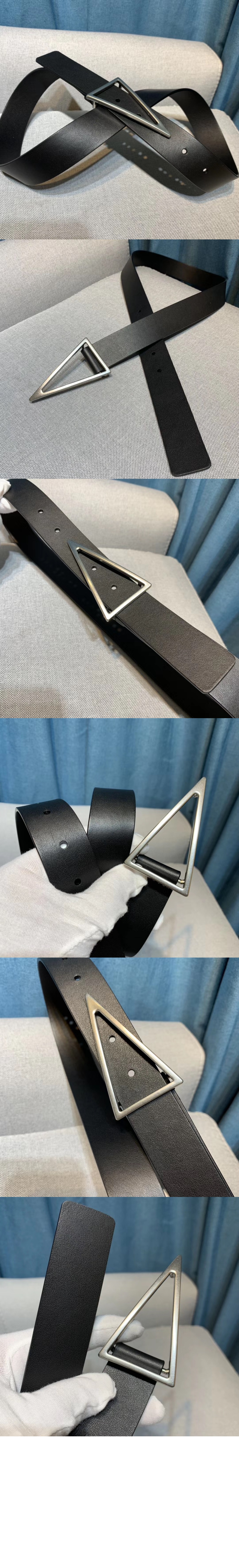 보테가베네타 양면 송아지 가죽 벨트 619802