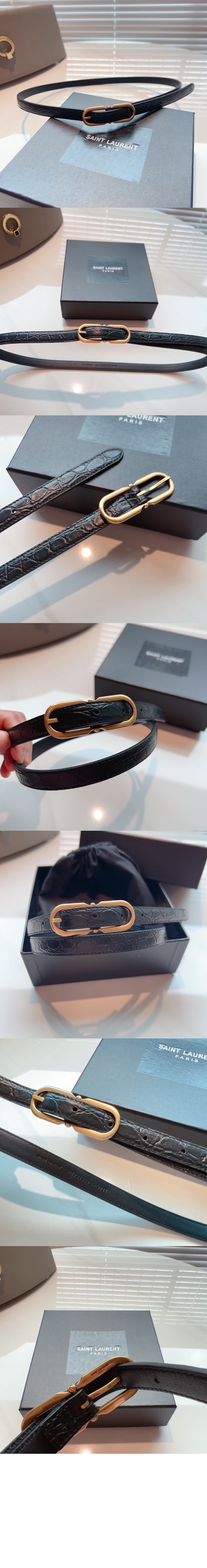 생로랑 빈티지 니들 버클 벨트 732242