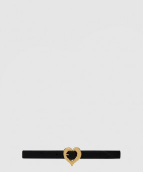 생로랑 포니 이펙트 가죽 하트 모양 벨트 650322