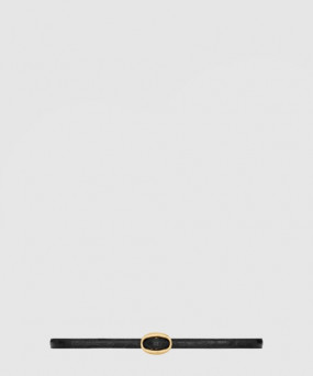 생로랑 크로커다일 오벌 버클 슬림 벨트 756959