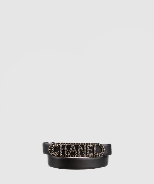 샤넬 로고 문자 벨트 AA6600