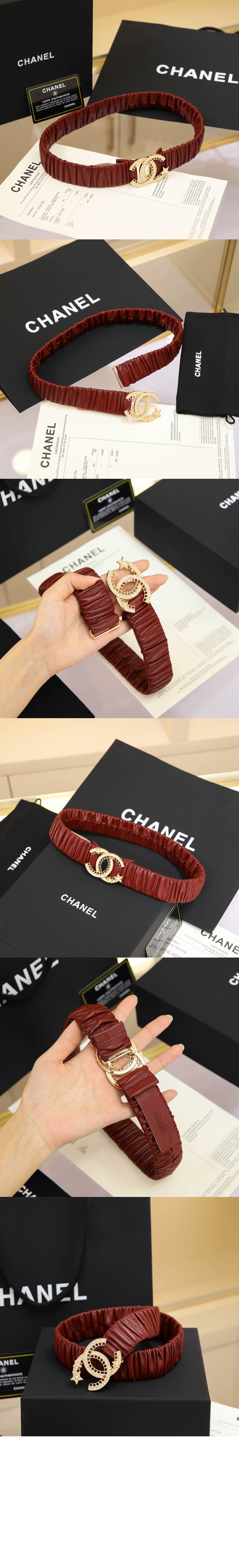 샤넬 로고벨트 드릴벨트 AA9929